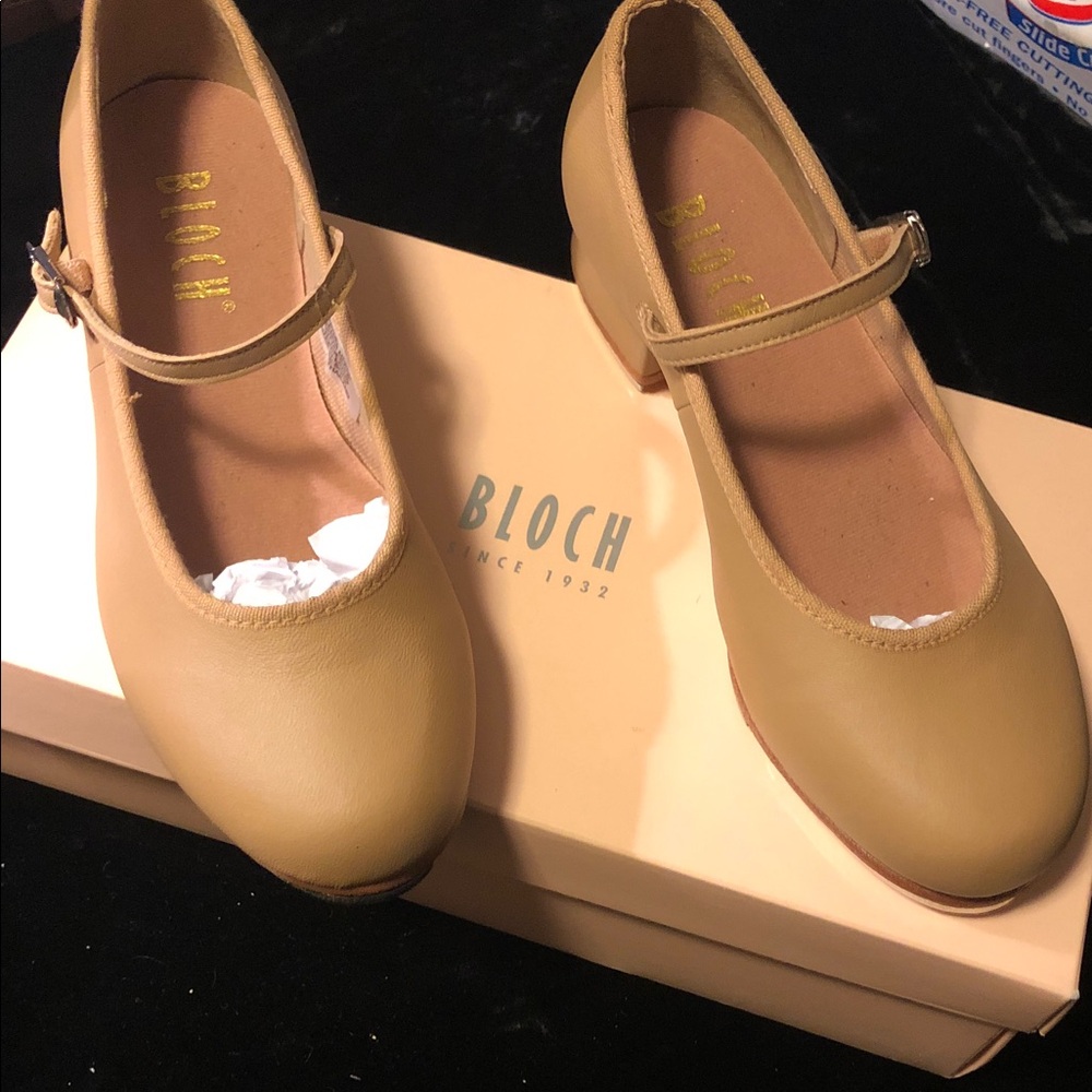 Bloch Tap On Womens Tap Shoes Tan Sz 5 S0302L